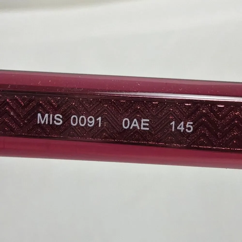 Missoni MIS 0091 0AE Burgundy Ombre Cat Eye Eyeglass Frames 145 No Lenses